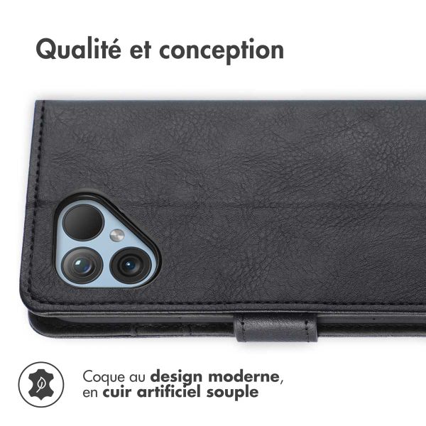 imoshion Étui de télephone portefeuille de luxe Fairphone 5 - Noir