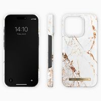 iDeal of Sweden Coque Fashion Apple iPhone 16 Pro - Carrara Gold
