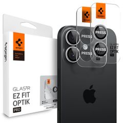 Spigen Optik Pro EZ Fit Lens Protector - Protection d'objectif de caméra (lot de 2) Apple iPhone 17 / 16 Plus - Argent