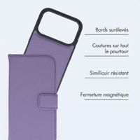 imoshion Étui portefeuille luxe 2-en-1 amovible Apple iPhone 18 Pro / 17 Pro - Lilas