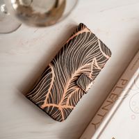 imoshion Design Softcase Bookcase Samsung Galaxy S21 Plus - Golden Leaves