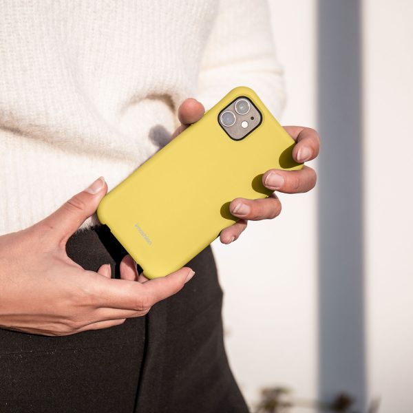 imoshion Coque de couleur avec cordon amovible Apple iPhone SE (2022 / 2020) / 8 / 7 - Jaune