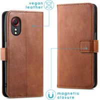 imoshion Étui de télephone portefeuille de luxe Samsung Galaxy Xcover 5 - Marron