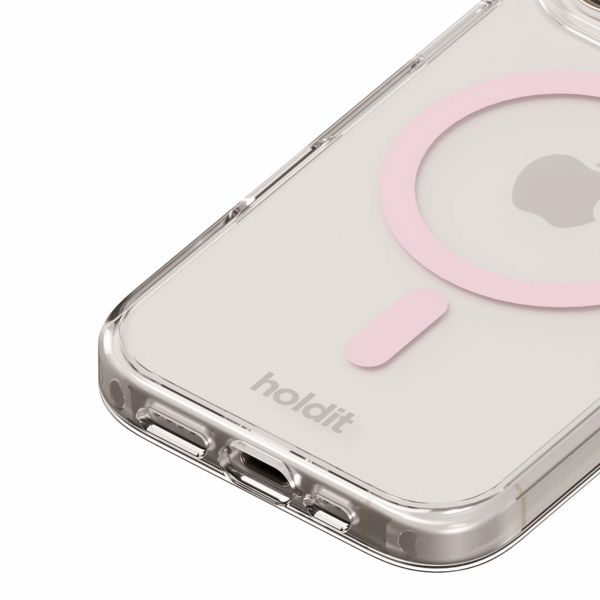 Holdit Coque MagSafe Apple iPhone 16 - Transparent / Pink