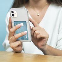 imoshion Coque silicone avec support de passe Samsung Galaxy S21 Ultra - Transparent