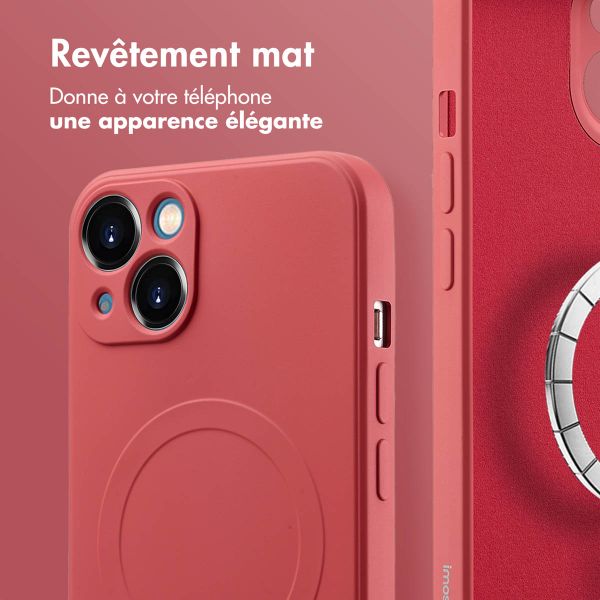 imoshion Coque Couleur avec MagSafe Apple iPhone 13 Mini - Dusty Rose