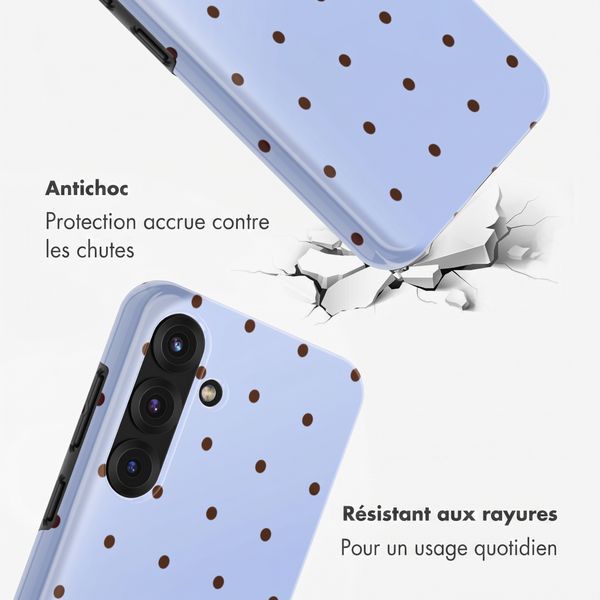 Selencia Coque arrière Vivid avec MagSafe Samsung Galaxy S25 - Happy Dots Digital Sky