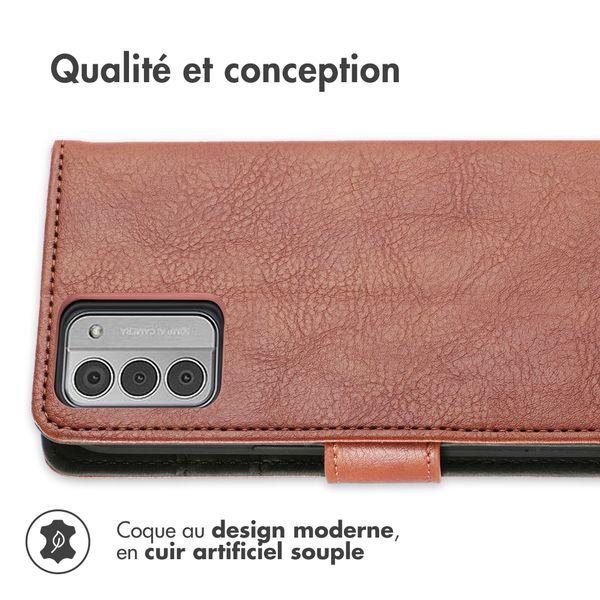imoshion Étui de télephone portefeuille de luxe Nokia G42 - Marron