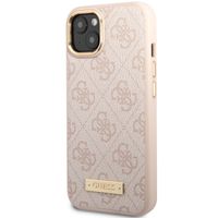 Guess Coque 4G Logo Monogram MagSafe Apple iPhone 14 - Rose