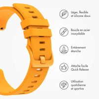 imoshion Bracelet sport en silicone avec boucle Samsung Galaxy Watch 7 40/44 mm - Orange