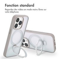 Accezz Coque Ring Stand avec MagSafe Apple iPhone 14 Pro - Gris