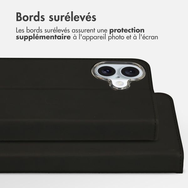 Accezz Étui de télephone Wallet Apple iPhone 16 Plus - Noir