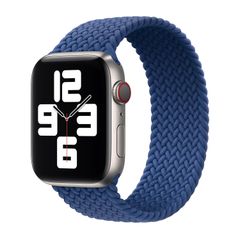 Apple Bracelet Solo tressé Apple Watch | 38/40/41/42 mm - Taille 7 - Atlantic Blue