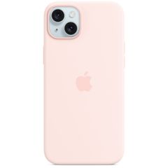 Apple Coque en silicone MagSafe Apple iPhone 15 Plus - Light Pink