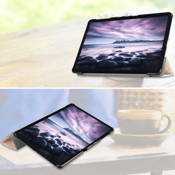 imoshion Coque tablette Trifold Samsung Galaxy Tab A 10.5 (2018) - Doré