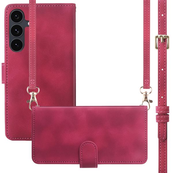 imoshion Etui de télephone portefeuille avec cordon Samsung Galaxy S26 FE - Rouge