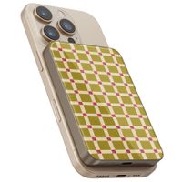 Selencia Powerbank Vivid 5 000 mAh - MagSafe et Qi - Desert Gold / Check This Olive