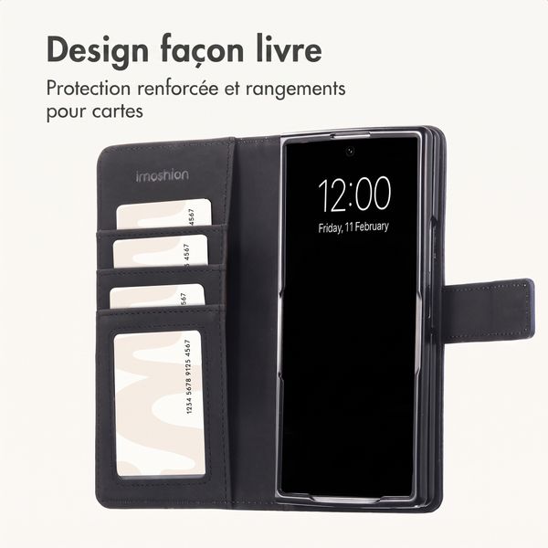 imoshion Étui de télephone portefeuille de luxe Samsung Galaxy Z Fold 8 Ultra - Bleu clair