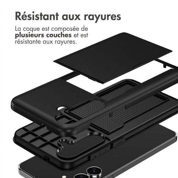 imoshion Coque arrière avec porte-cartes Samsung Galaxy S26 FE - Noir