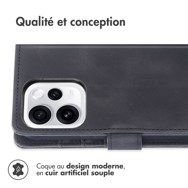 imoshion Etui de télephone portefeuille avec cordon Oppo Reno15 F (5G) - Noir