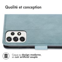 imoshion Étui de télephone portefeuille de luxe Samsung Galaxy A53 - Bleu clair