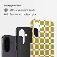 Selencia Coque arrière Vivid Samsung Galaxy A36 / A56 - Check This Olive