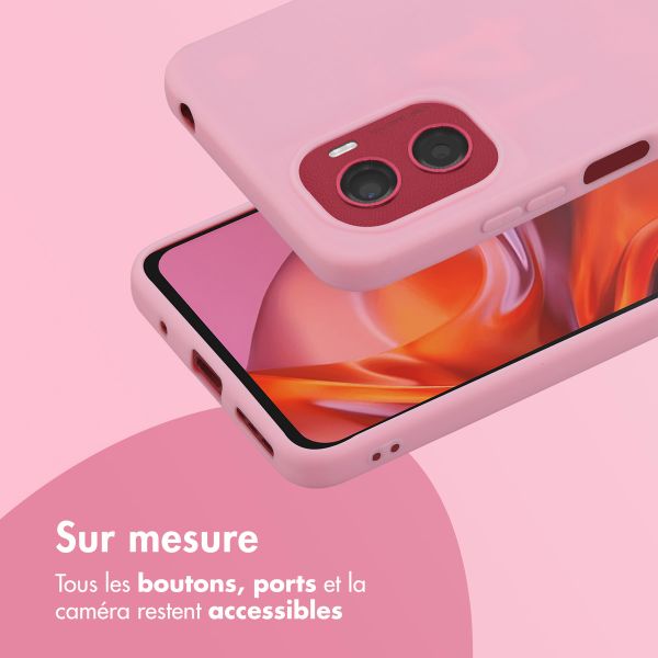 imoshion Coque Couleur Motorola Moto G05 / E15 - Bubblegum Pink