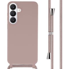 imoshion Coque en silicone avec cordon Samsung Galaxy S26 FE - Sand Pink