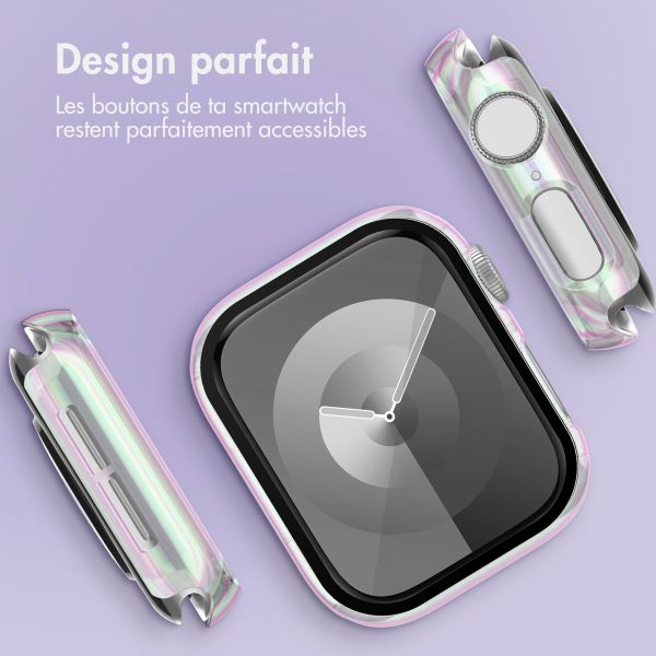 imoshion Coque rigide brillante à couverture complète Apple Watch 4 / 5 / 6 / SE - 40 mm - Pearlescent