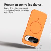 imoshion Coque arrière Color avec Thin MagSafe Ring Google Pixel 9 / 9 Pro - Orange