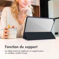 imoshion Coque tablette rigide Trifold Samsung Galaxy Tab A11 Plus - Bleu foncé