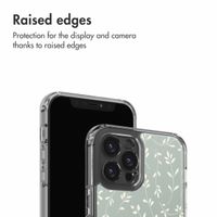 imoshion Coque Design Apple iPhone 12 (Pro) - Smoke Green Flowers