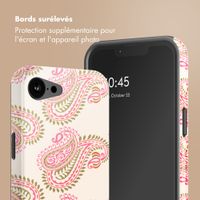 Selencia Coque arrière Vivid avec MagSafe Apple iPhone 17e / 16e - Paisley Blush