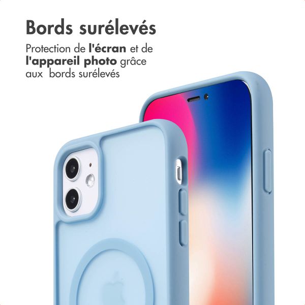 imoshion Coque Color Guard avec MagSafe Apple iPhone 11 - Bleu clair