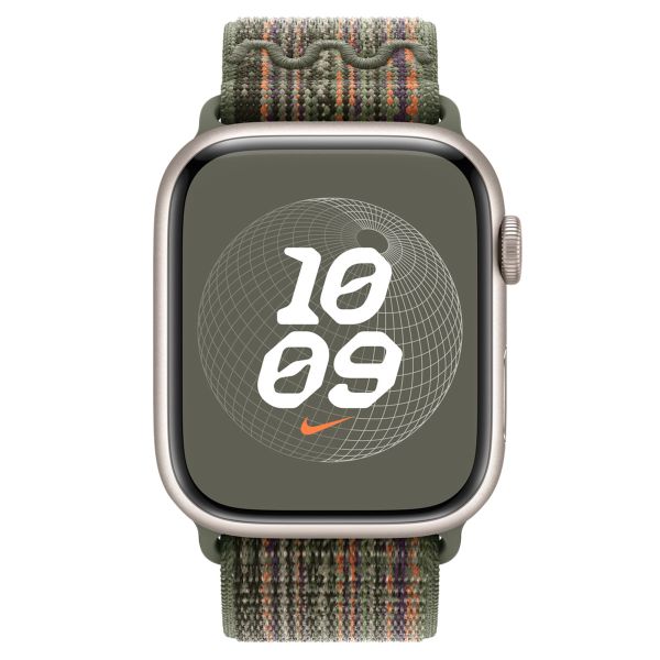 Apple Bracelet Nike Sport Loop Apple Watch | 44/45/46/49 mm - Sequoia & Orange