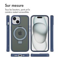 Accezz Coque Ring Stand avec MagSafe Apple iPhone 15 - Bleu