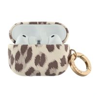 Selencia Coque Sabi motif panthère  Apple Airpods Pro 3 - Soft Ivory