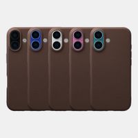 imoshion Coque arrière Texture Apple iPhone 16 - Marron foncé