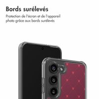 imoshion Coque Design Samsung Galaxy S23 - Crush Check Coral Dust