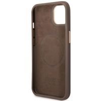 Guess Coque 4G Logo Monogram MagSafe Apple iPhone 14 - Marron