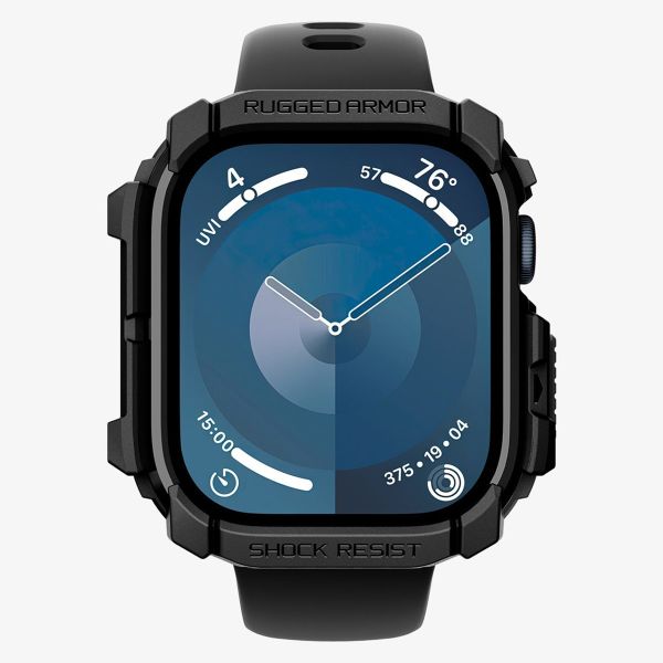 Spigen Coque Rugged Armor™ Apple Watch 10 / 11 - 42 mm - Matte Black