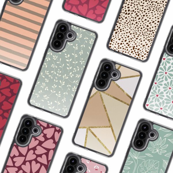 imoshion Coque Design Samsung Galaxy A57 (5G) - Smoke Green Flowers