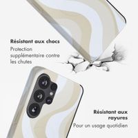 Selencia Coque arrière Vivid avec MagSafe Samsung Galaxy S26 Ultra - Desert Waves Beige
