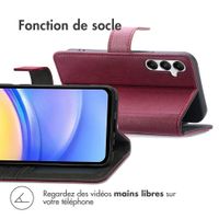 imoshion Étui de télephone portefeuille de luxe Samsung Galaxy A15 (5G/4G) - Bordeaux
