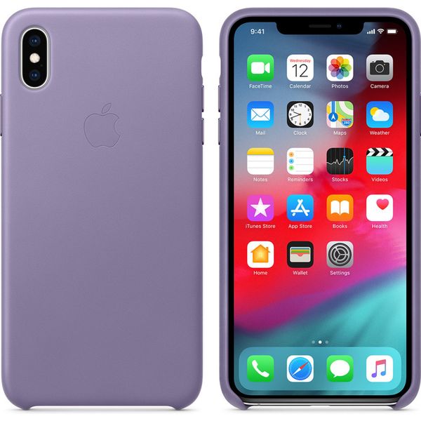 Apple Coque Leather Apple iPhone Xs Max - Lila