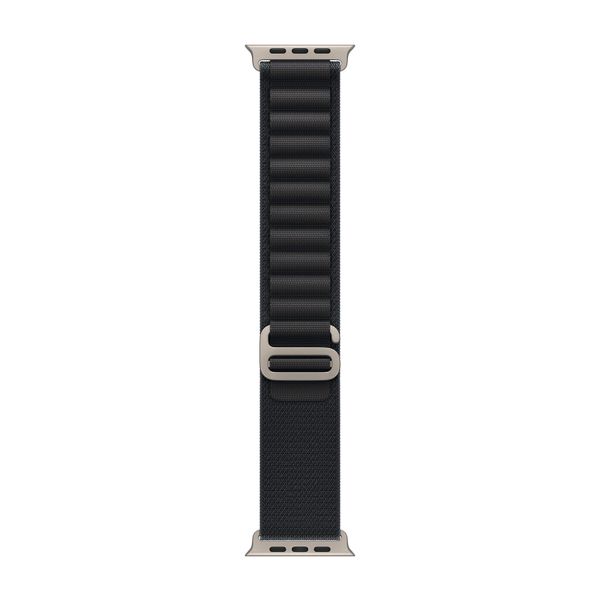 Apple Bracelet Alpine Loop Apple Watch | 44/45/46/49 mm - Taille S - Black / Black Titanium