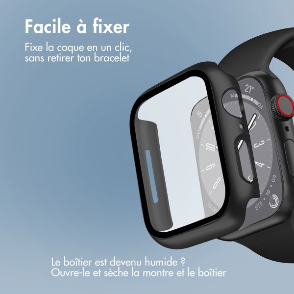 imoshion Coque rigide à couverture complète Apple Watch 7 / 8 / 9 - 45 mm - Noir