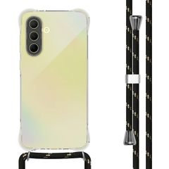imoshion Coque arrière transparente avec cordon Samsung Galaxy A36 - Noir / Or
