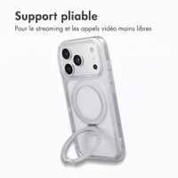 Accezz Coque Ring Stand avec MagSafe Apple iPhone 18 Pro / 17 Pro - Transparent