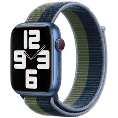 Apple Bracelet Sport Loop Apple Watch | 38/40/41/42 mm - Abyss Blue/Moss Green